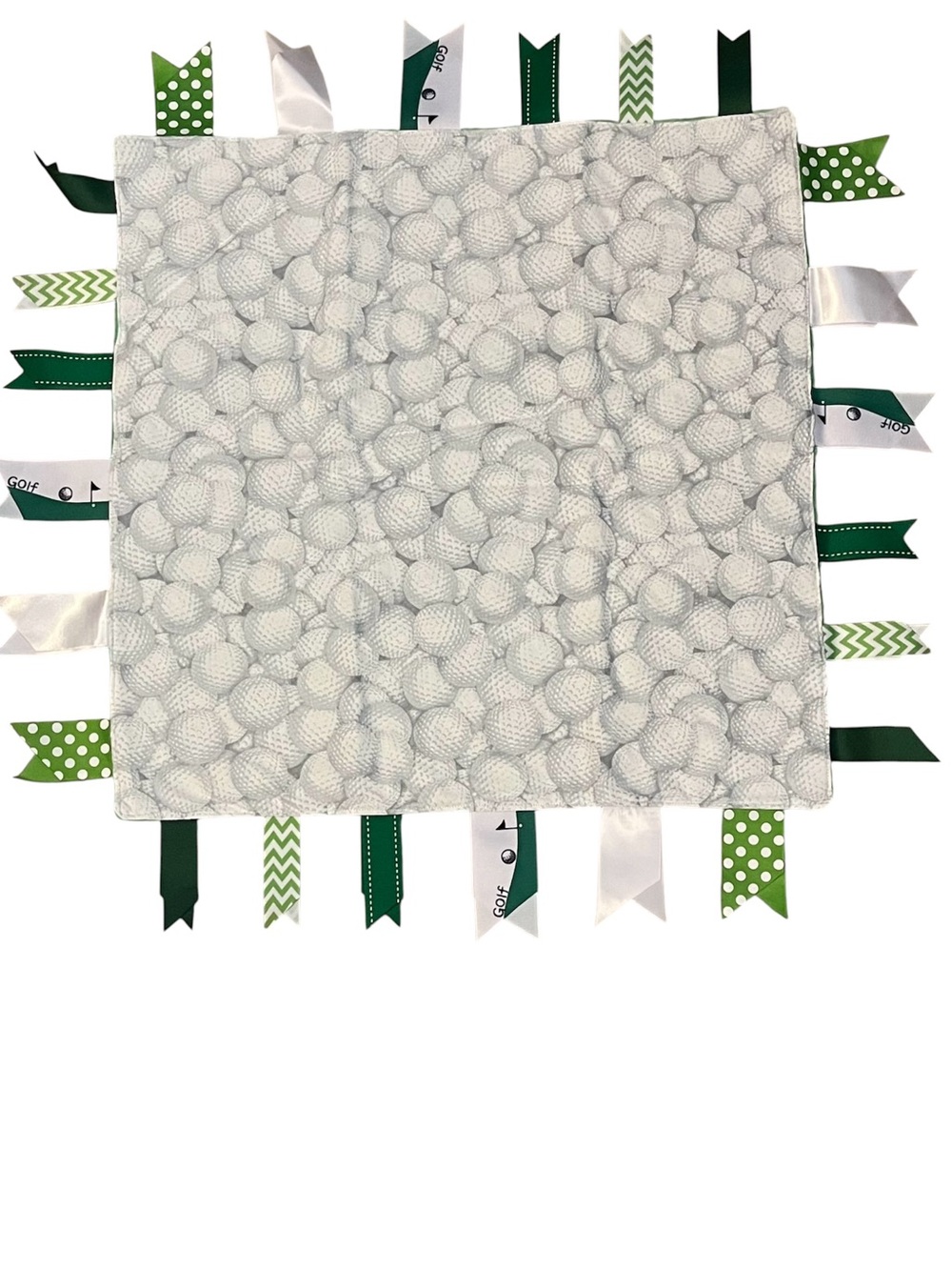 Golf • Minky Baby Sensory Tag Blanket New, Never Used
